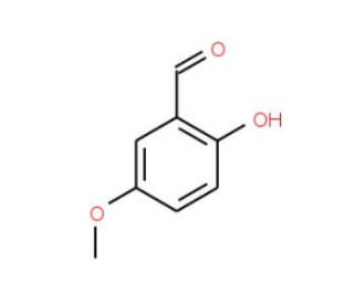 2-Hydroxy-5-methoxybenzaldehyde (CAS 672-13-9) - chemical structure image