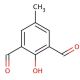 2-Hydroxy-5-methyl-1,3-benzenedicarboxaldehyde (CAS 7310-95-4) - chemical structure image