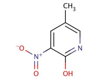 2-Hydroxy-5-methyl-3-nitropyridine (CAS 7464-14-4) - chemical structure image