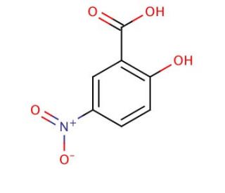 2-Hydroxy-5-nitrobenzoic acid (CAS 96-97-9) - chemical structure image