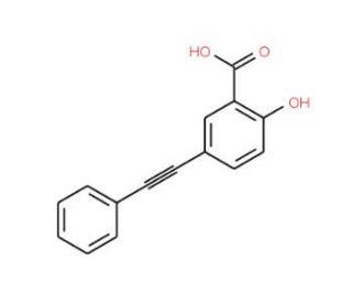 2-Hydroxy-5-(phenylethynyl)benzoic acid (CAS 32192-74-8) - chemical structure image