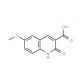 2-Hydroxy-6-methoxy-quinoline-3-carboxylic acid (CAS 154386-35-3) - chemical structure image