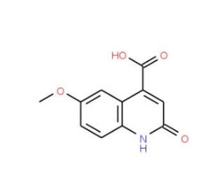 2-Hydroxy-6-methoxy-quinoline-4-carboxylic acid (CAS 32431-29-1) - chemical structure image