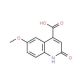 2-Hydroxy-6-methoxy-quinoline-4-carboxylic acid (CAS 32431-29-1) - chemical structure image
