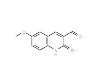 2-hydroxy-6-methoxyquinoline-3-carbaldehyde (CAS 123990-78-3) - chemical structure image