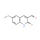 2-hydroxy-6-methoxyquinoline-3-carbaldehyde (CAS 123990-78-3) - chemical structure image
