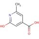 2-Hydroxy-6-methylpyridine-4-carboxylic acid (CAS 86454-13-9) - chemical structure image