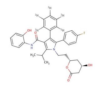 2-Hydroxy Atorvastatin Lactone-d5 (CAS 265989-50-2) - chemical structure image