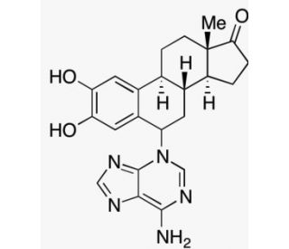 2-Hydroxy-estrone-6-N3-adenine - chemical structure image