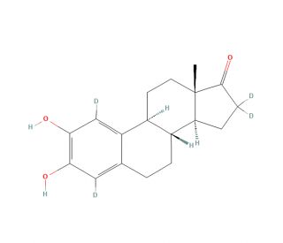 2-Hydroxy Estrone-d4 (CAS 81586-97-2) - chemical structure image