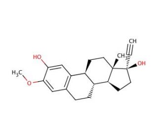2-Hydroxy Mestranol (CAS 26011-40-5) - chemical structure image
