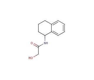 2-hydroxy-N-(1,2,3,4-tetrahydronaphthalen-1-yl)acetamide - chemical structure image