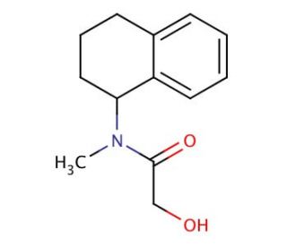 2-hydroxy-N-methyl-N-(1,2,3,4-tetrahydronaphthalen-1-yl)acetamide - chemical structure image