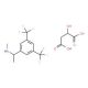 2-Hydroxybutanedioic acid - (1R)-1-[3,5-bis(trifluoromethyl)phenyl]-N-methylethanamine (1:1) - chemical structure image