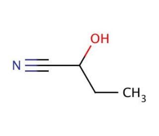2-Hydroxybutyronitrile (CAS 4476-02-2) - chemical structure image