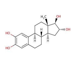 2-Hydroxyestriol (CAS 1232-80-0) - chemical structure image