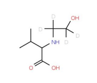 2-Hydroxyethyl-1,1,2,2-d4 Valine (CAS 120398-50-7) - chemical structure image