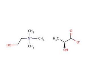 2-Hydroxyethyl-trimethylammonium L-(&plus;)-lactate (CAS 888724-51-4) - chemical structure image