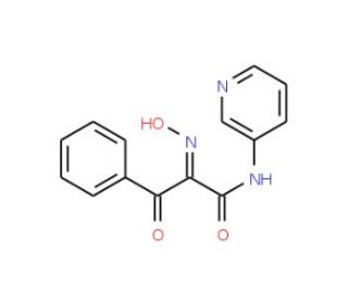2-Hydroxyimino-3-oxo-3-phenyl-N-pyridin-3-yl-propionamide - chemical structure image