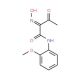 2-Hydroxyimino-N-(2-methoxy-phenyl)-3-oxo-butyramide (CAS 42056-95-1) - chemical structure image
