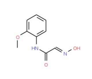 2-Hydroxyimino-N-(2-methoxy-phenyl)-acetamide (CAS 6335-42-8) - chemical structure image