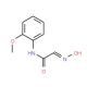 2-Hydroxyimino-N-(2-methoxy-phenyl)-acetamide (CAS 6335-42-8) - chemical structure image