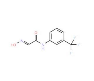 2-Hydroxyimino-N-(3-trifluoromethyl-phenyl)-acetamide (CAS 404-83-1) - chemical structure image