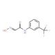 2-Hydroxyimino-N-(3-trifluoromethyl-phenyl)-acetamide (CAS 404-83-1) - chemical structure image