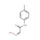 2-Hydroxyimino-N-p-tolyl-acetamide (CAS 1132-40-7) - chemical structure image