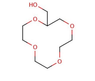 2-Hydroxymethyl-12-crown-4 (CAS 75507-26-5) - chemical structure image
