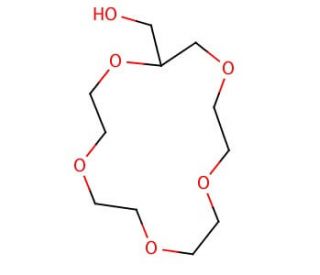 2-Hydroxymethyl-15-crown-5 (CAS 75507-25-4) - chemical structure image
