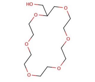 2-Hydroxymethyl-18-crown-6 (CAS 70069-04-4) - chemical structure image