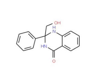 2-(Hydroxymethyl)-2-phenyl-2,3-dihydro-4(1H)-quinazolinone - chemical structure image