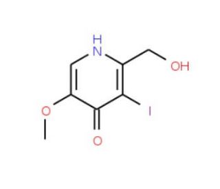 2-(Hydroxymethyl)-3-iodo-5-methoxy-4-pyridinol - chemical structure image