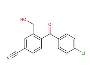 2-Hydroxymethyl-4-cyano-4&prime;-chloro-benzophenone (CAS 1076198-25-8) - chemical structure image