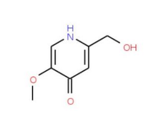 2-(Hydroxymethyl)-5-methoxy-4(1H)-pyridinone (CAS 6323-21-3) - chemical structure image