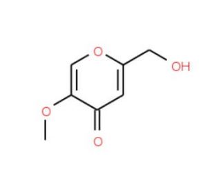 2-(Hydroxymethyl)-5-methoxy-4H-pyran-4-one (CAS 6269-25-6) - chemical structure image