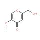 2-(Hydroxymethyl)-5-methoxy-4H-pyran-4-one (CAS 6269-25-6) - chemical structure image