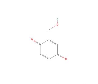 2-(Hydroxymethyl)cyclohexa-2,5-diene-1,4-dione (CAS 644-17-7) - chemical structure image