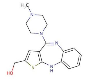 2-Hydroxymethyl Olanzapine (CAS 174756-45-7) - chemical structure image