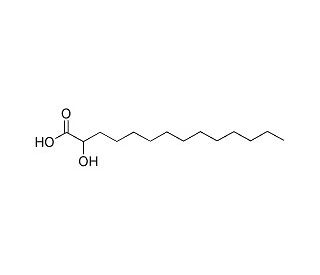 2-Hydroxymyristic acid (CAS 2507-55-3) - chemical structure image