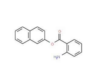 2-Hydroxynaphthalen 2-aminobenzoate (CAS 63449-68-3) - chemical structure image