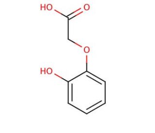 (2-Hydroxyphenoxy)acetic acid (CAS 6324-11-4) - chemical structure image