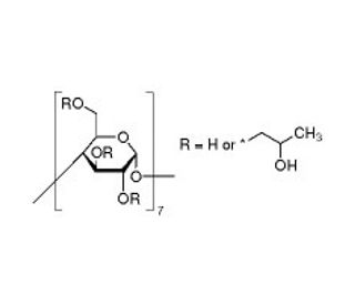(2-Hydroxypropyl)-&beta;-cyclodextrin solution - chemical structure image
