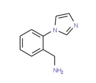 2-Imidazol-1-yl-benzylamine (CAS 25373-55-1) - chemical structure image