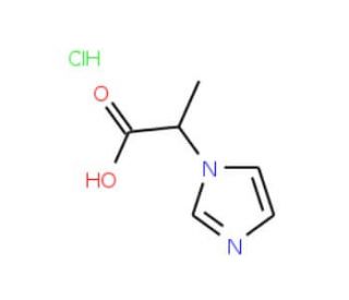 2-Imidazol-1-yl-propionic acid hydrochloride (CAS 90269-13-9) - chemical structure image