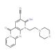 2-Imino-1-(2-morpholin-4-yl-ethyl)-10-oxo-1,10-dihydro-2H-1,9,10a-triaza-anthracene-3-carbonitrile - chemical structure image
