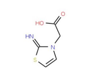 (2-imino-1,3-thiazol-3(2H)-yl)acetic acid (CAS 23576-80-9) - chemical structure image