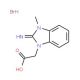 (2-Imino-3-methyl-2,3-dihydro-benzoimidazol-1-yl)-acetic acid hydrobromide - chemical structure image