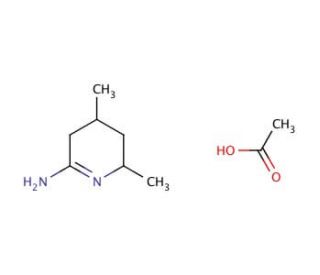 2-Imino-4,6-dimethylpiperidine, Acetate (CAS 165383-79-9) - chemical structure image